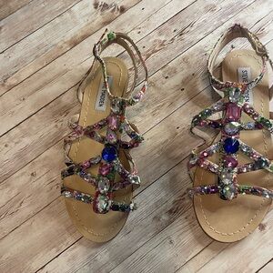 Steve Madden Multicolor Jewel Sandals